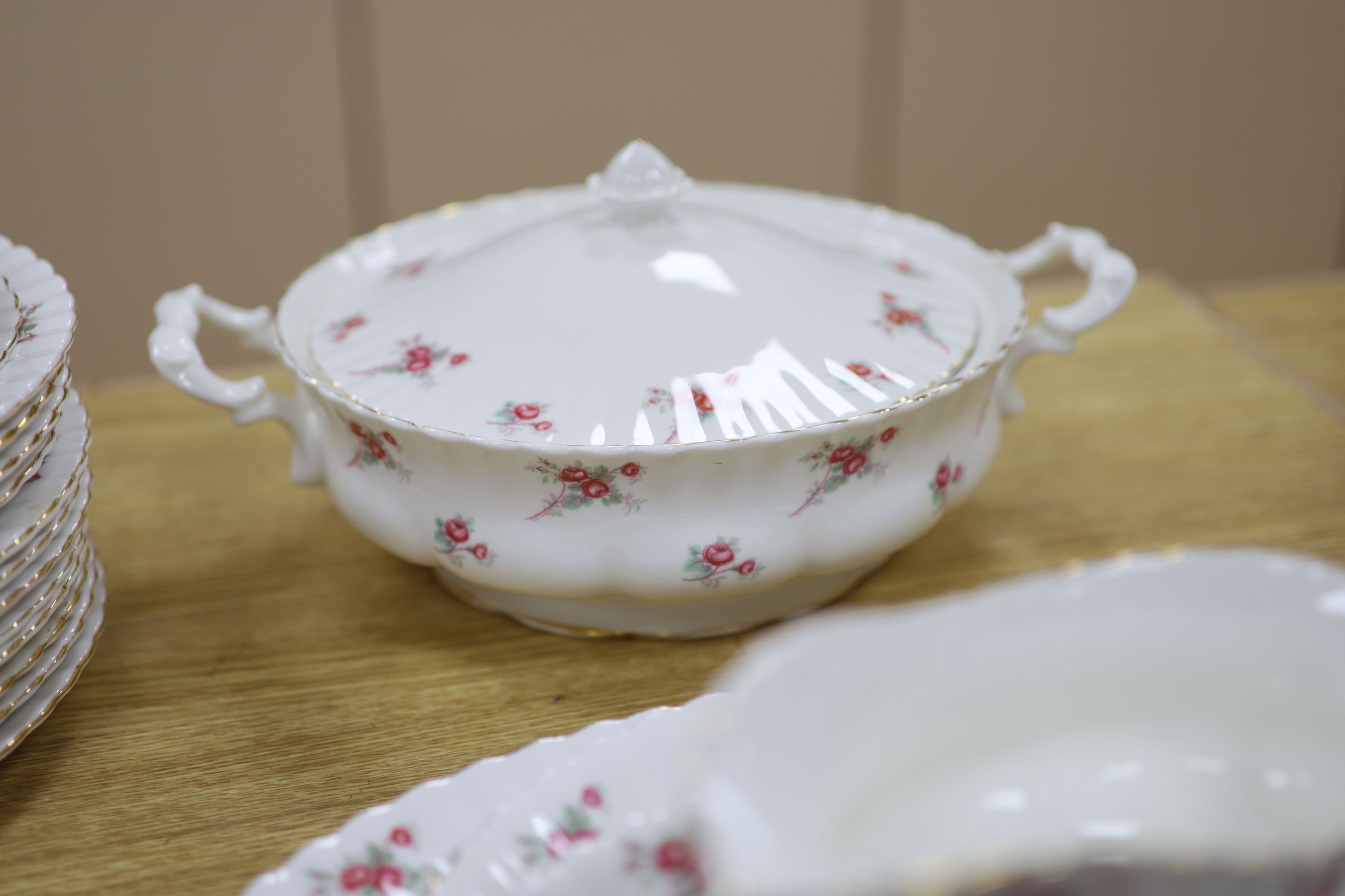 A Richmond bone china dinner and tea service, Rose Tyme pattern